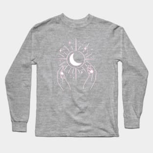 Lunar Witch Moon Stars Cosmos Long Sleeve T-Shirt